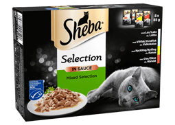 Sheba® Selection Mixed Collection med Laks, Hvidfisk og Kylling image